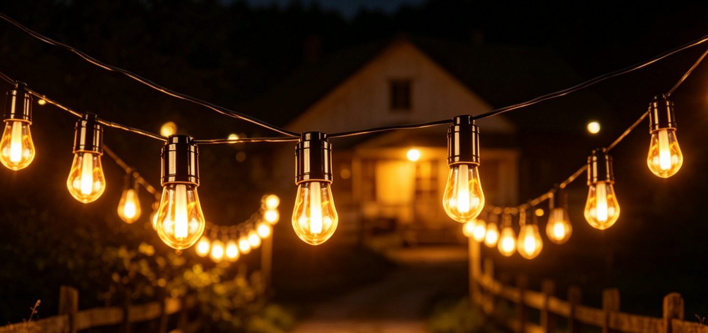 Solar bulb string lights